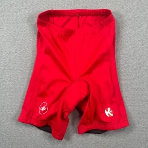Castelli Padded Cycling Shorts Adult Medium Red Made in USA L4100023